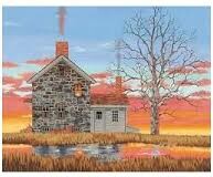 Dimensions PaintWorks Peinture à numéro Home at sunset 20x16 088677917432
