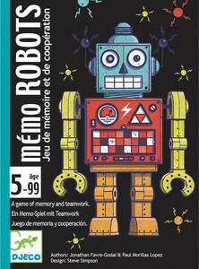 Djeco Mémo Robots (fr/en) jeu de mémoire et de coopération 3070900050976