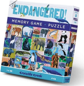 Crocodile creek Memory Game & Puzzle/Endangered 732396775308