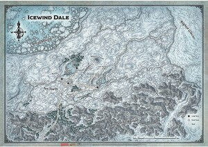 Black Book Éditions Donjons et dragons 5e DnD 5e (fr) Icewind Dale: Map (31 x21 in) (D&D) 