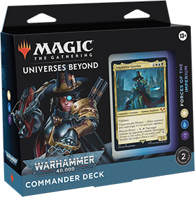 Wizards of the Coast MTG Warhammer 40K Regular Forces of the Imperium Commander Deck. 