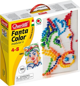 Quercetti Fantacolor Modulaire 2 300 pieces (mosaïque à chevilles) Quercetti 0851 8007905008515