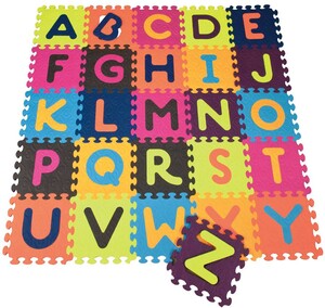 B. Brand Tapis casse-tête tuiles en mousse lettres de l'alphabet 55x55" (Beautifloor) 062243355712