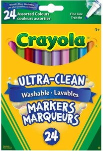 Crayola 24 Marqueurs minces lavables 063652852403