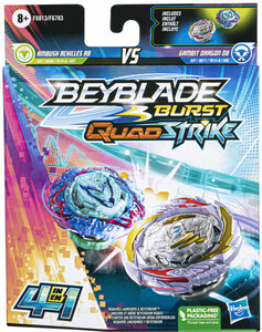 Beyblade Beyblade Burst Quad Strike Toupies(2) Gambit Dragon D8 et Ambush Achilles A8 195166202976
