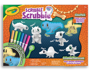Crayola Scribble Scrubbie Dino 7ct. Combo Pack 063652535603