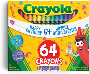 Crayola Crayons de cire 64 édition 64e anniversaire (craies de cire) 063652186409