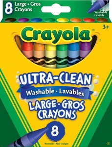 Crayola Crayola - 8 crayons de cire lavables 10063652328004