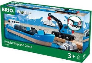 Brio Train Brio Train en bois Navire porte-conteneurs 33534 7312350335347
