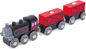 Hape Train de bois - Steam-era freight train 6943478018280