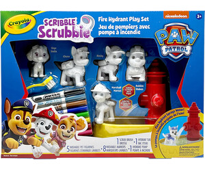Crayola Scribble Scrubbie, Ensemble pompier et pompe à incendie Pat Patrouille 063652534309