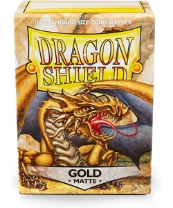 Dragon Shield Protecteurs de cartes mtg Dragon Shield Matte Gold (doré) 67x91mm 100ct 5706569110062