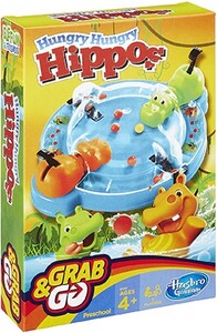 Hasbro Grab and Go Games Hungry Hungry Hippos (Hippos affamés) (fr/en) 630509281718
