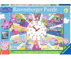 Ravensburger casse-tete Casse-tête 60 Peppa Pig Tell the Time 4005556095100
