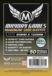 Mayday Games Protecteurs de cartes Dixit magnum gold transparent (clear) 80x120mm de luxe 125% Thicker 50ct 