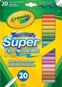 Crayola marqueurs lavables super pointes 20 063652810601