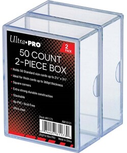 Ultra PRO Boite transparente 2 piece 2X50ct 074427811730