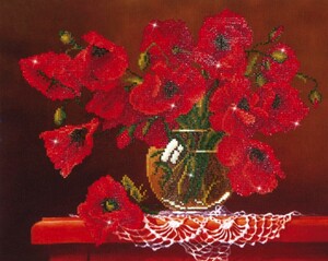 Diamond Dotz Broderie Diamant - Coquelicots (Red Poppies) (Diamond Painting, peinture diamant) 4897073240855