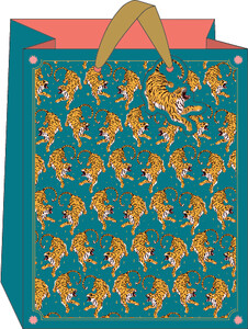 THE ART FILE Sac cadeau Large Tigres (14'' x 11.4'' x 5.3'') 5035268443097