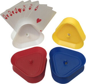 Noèse Collection Supports à cartes à jouer triangulaires, ensemble de 4 (Porte cartes) 067233250251