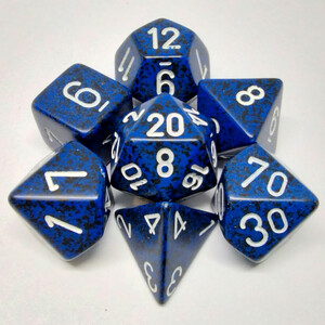 Chessex Dés d&d 7pc picotés "Stealth" (d4, d6, d8, 2 x d10, d12, d20) 601982021177