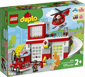 LEGO LEGO 10970 Duplo La caserne et l’hélicoptère des pompiers 673419356855