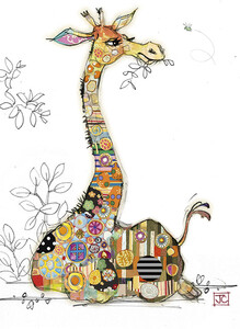 Bug Art Carte fête Kooks girafe sans texte 5033678640020