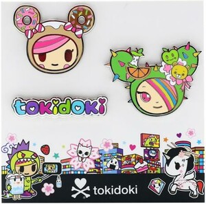 tokidoki Épingle émail paquet de trois kawaii metropolis 818310029099