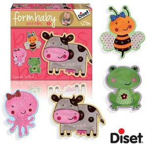 Acheter Casse Tete 2x4 Bebe Forme Animaux Vache Fr Diset Joubec Acheter Jouets Et Jeux Au Quebec Et Canada Achat En Ligne