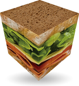 Verdes Innovations V-CUBE 3, 3x3 plat, sandwich 5206457000517