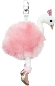 Doudou et compagnie Doudou et compagnie Porte-clés Cygne Rose 12cm 3700349327833