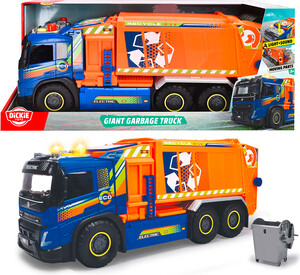 Dickie Toys dickie - camion à ordures géant son et lumière 55 cm 4006333089169