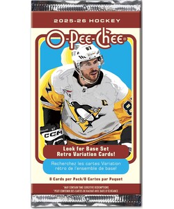 Upper Deck Upper Deck O-Pee-Chee Hockey 25/26 Retail Gravity Feed Booster (unité) (8/36/8) 053334651332