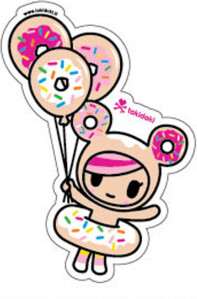 tokidoki autocollant Donutella balloons 818310029167