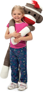 Schylling Singe bas jumbo 45" (Sock Monkey) 019649228713