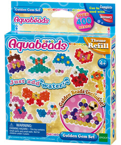 Epoch Games Aquabeads : Ensemble de perles dorées (Bilingue) 5054131314517