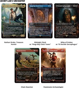 Wizards of the Coast MTG secret lair - playstation super drop - uncharted - saga of thieves 195166308531