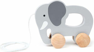 Hape Éléphant roulant à tirer en bois 6943478007734