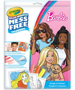 Crayola Color wonder 18 pages et 4 marqueurs Barbie 063652394606