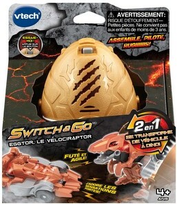 VTech Switch & Go® Hatch-a-Dino Velociraptor (fr) 3417765592058