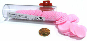 Koplow Games Mini Poker chips rose 7/8" empillable tube 50 018183133835