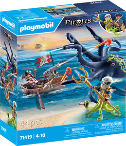 Playmobil Playmobil 71419 Pirate avec pieuvre géante 4008789714190