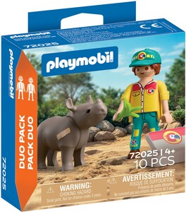 Playmobil Playmobil 72025 Soigneur et rhinocéros 4008789720252