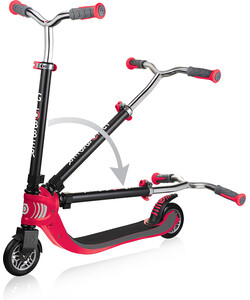 Globber Trottinette Globber Flow 125 Foldable - Noir et rouge 4897070183841