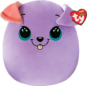 Ty Beanie squishies (14") - bitsy - dog purple 008421393121