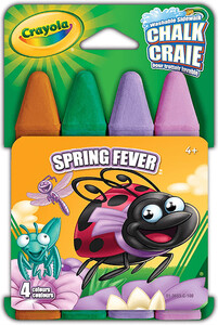 Crayola 4 craies de trottoir lavables Spring Fever 063652365309
