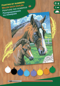 Sequin Peinture à numéro Peinture à numéro junior cheval et poulin 5013634000303