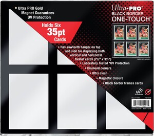 Ultra PRO Protecteurs de cartes One Touch - 35pt 6-card black border 074427154035