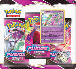 nintendo Pokemon Sword & Shield Fusion Strike 3pk blister Espeon *