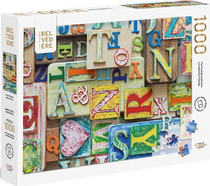 Belvedere Puzzle Casse-tête 1000 Prestige - Alphabet coloré 061152818400